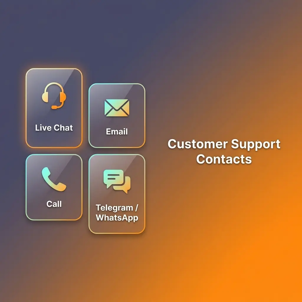 Boho Casino customer support options including live chat, email, and contact form for deposit and account assistance