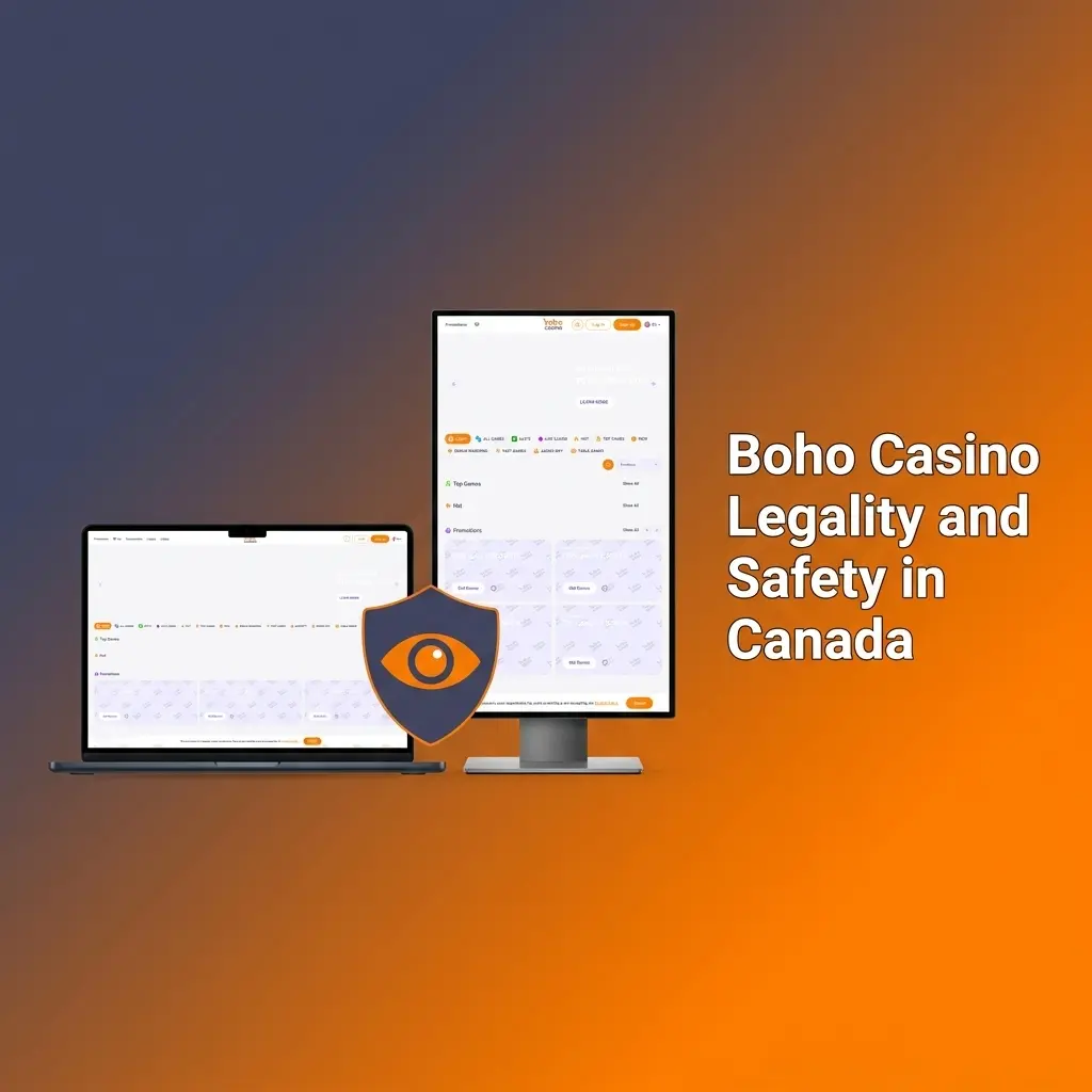 Boho Casino legality and safety in Canada showing SSL encryption, Curacao licence, and responsible gaming tools