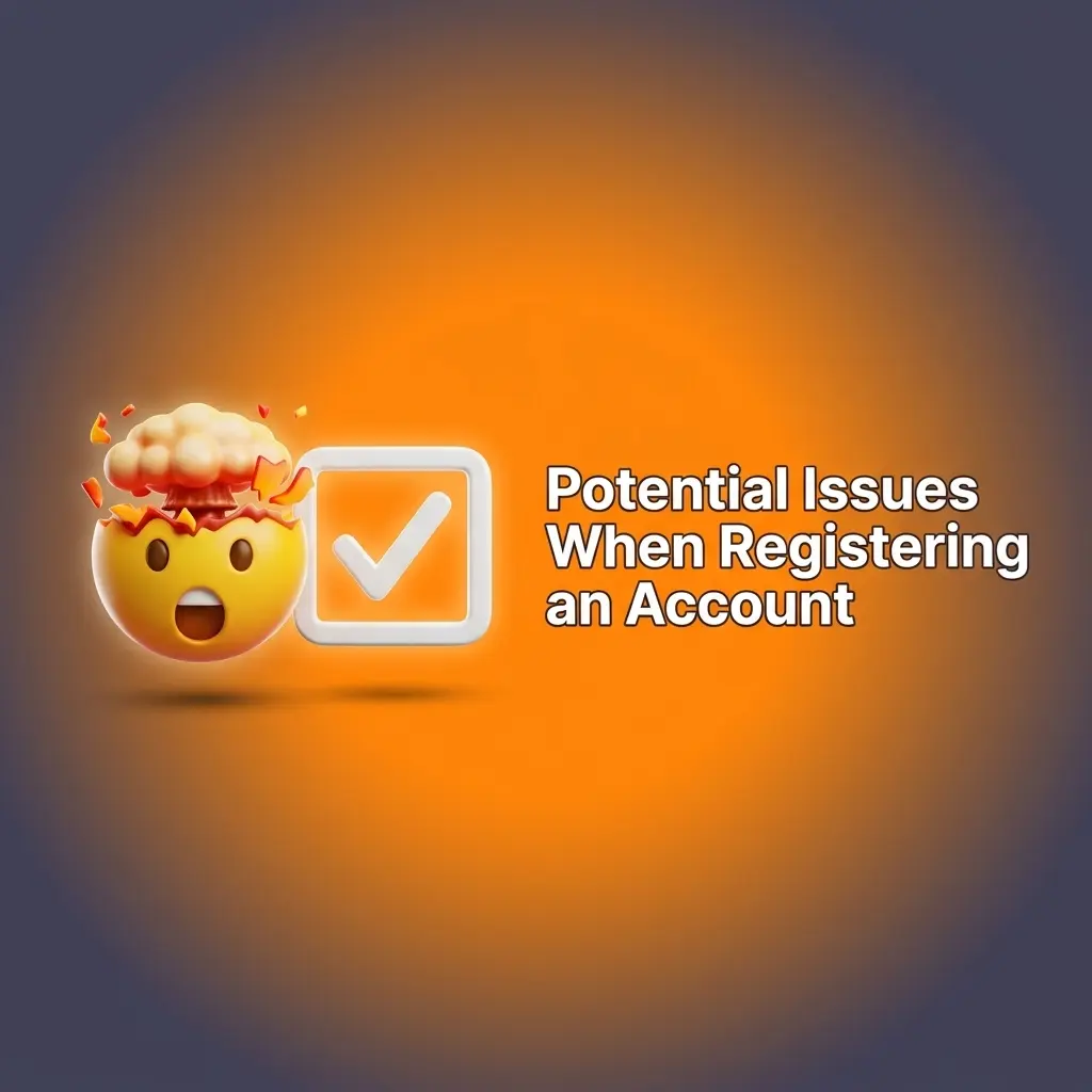Checklist of common account registration issues and solutions including email, form submission, and verification problems