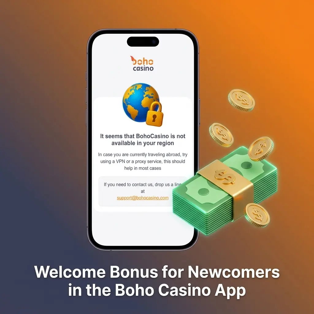 Boho Casino app welcome bonus offering 100% up to 375 CAD plus 100 free spins for new users