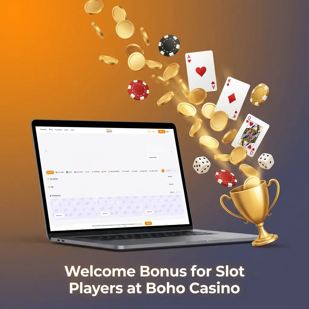 Boho Casino welcome bonus for slot players: 100% match up to 375 CAD plus 100 free spins for new members