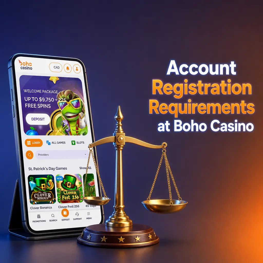 Account Registration Requirements at Boho Casino