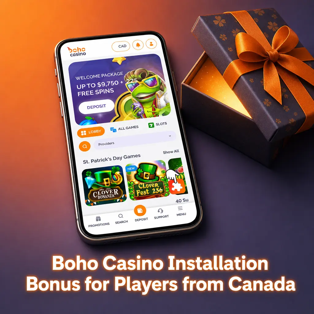 Boho Casino installation bonus for Canadian players