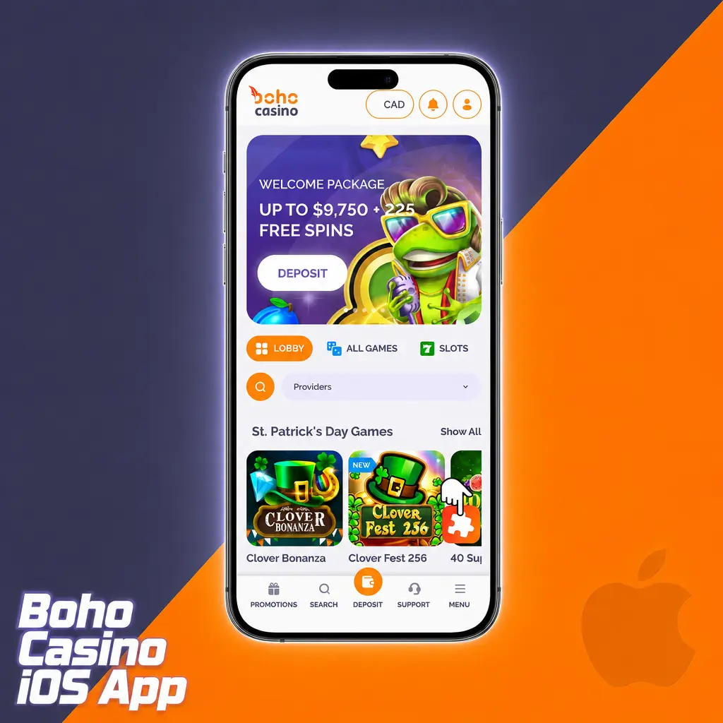 Boho Casino iOS App download and installation