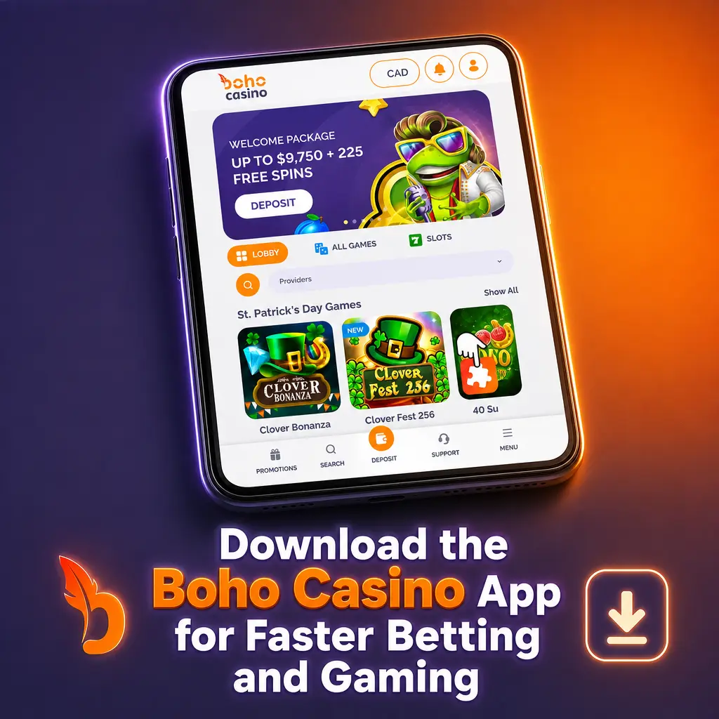 Boho Casino mobile app for Canadian bettors