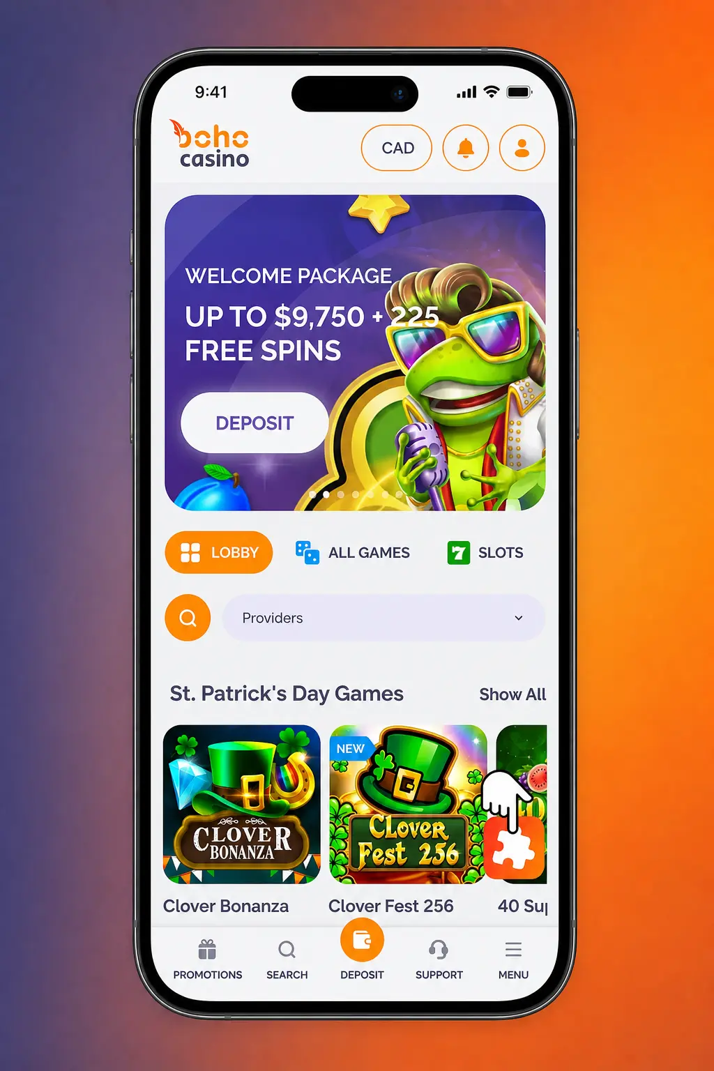 Step-by-step guide to download and install Boho Casino PWA app on iOS iPhone or iPad via Safari browser